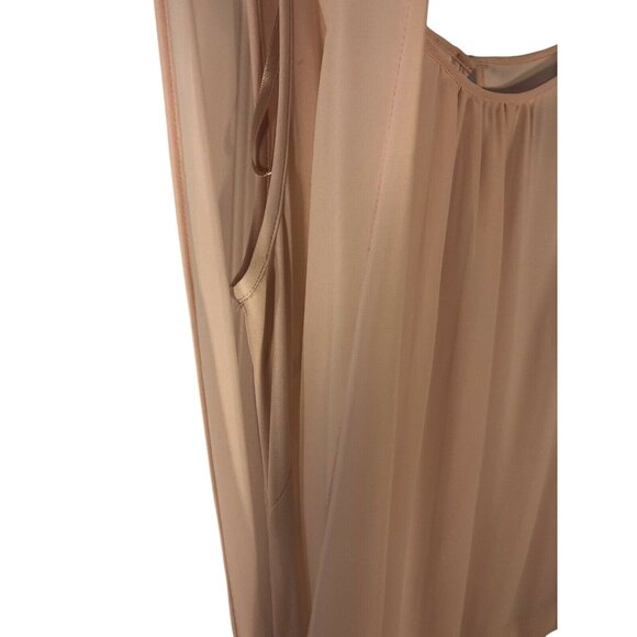 Hailey David’s Bridal Women’s Blush Colored Sleeveless Dress w/Sequins Size 4 - Picture 4 of 9